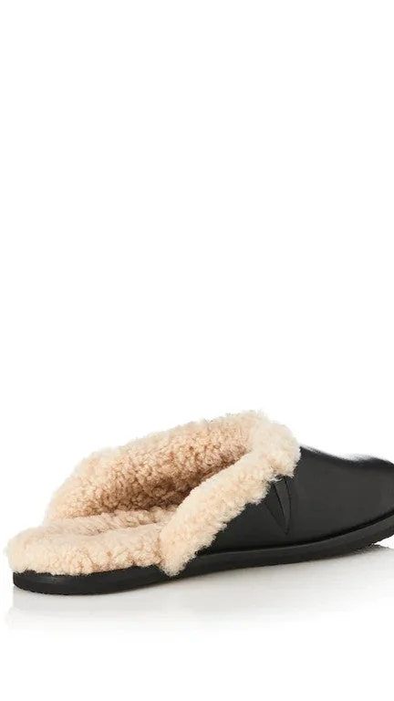 Alias Mae Ferris Slide - Black Shearling