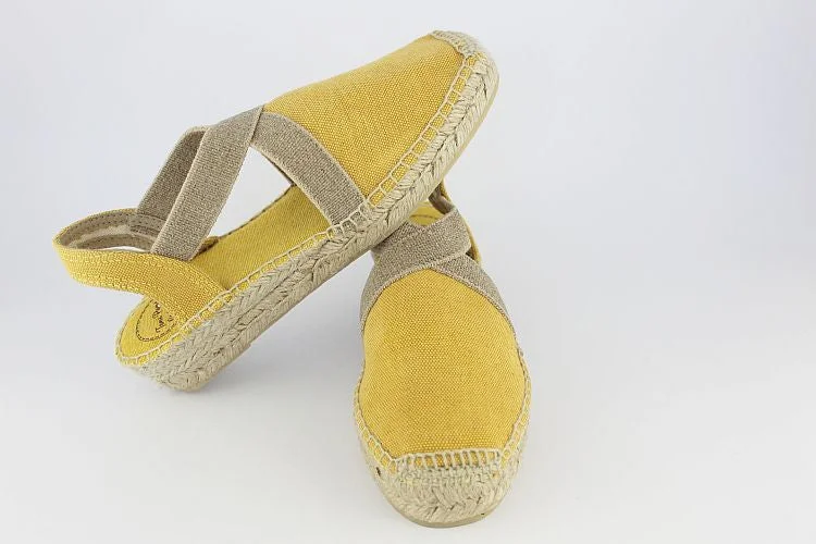 Yellow 'Verdi V' Espadrille